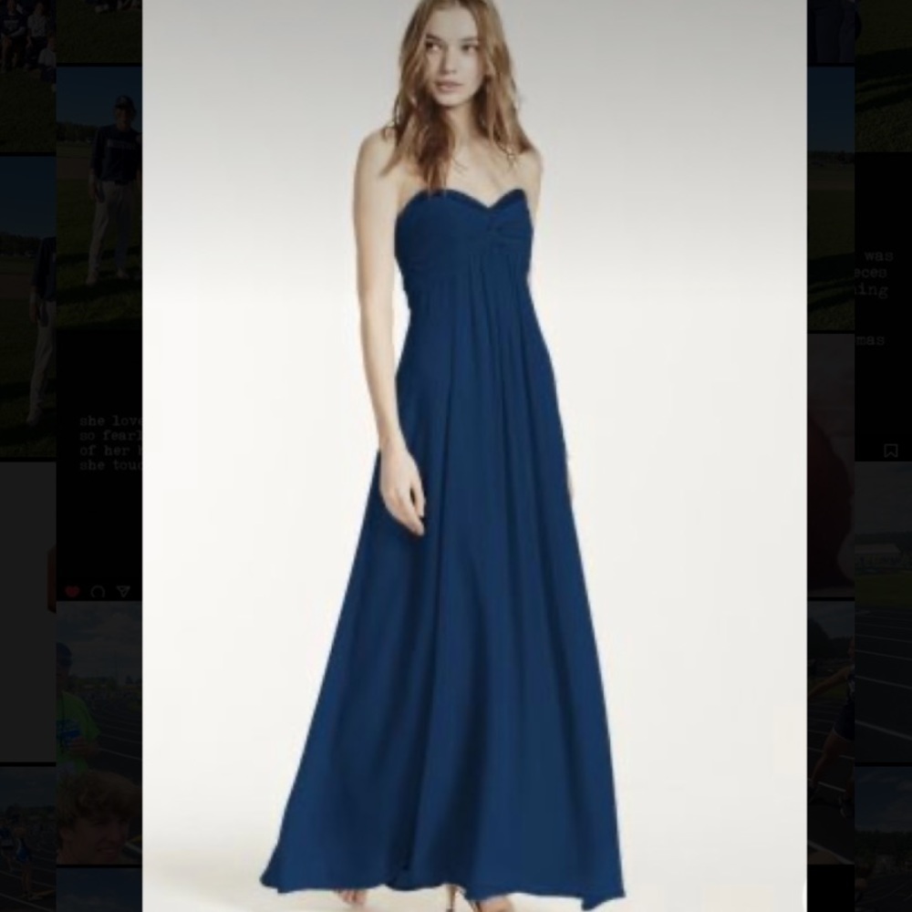 DAVID'S BRIDAL formal prom dress, homecoming dress sweetheart neckline beaded.